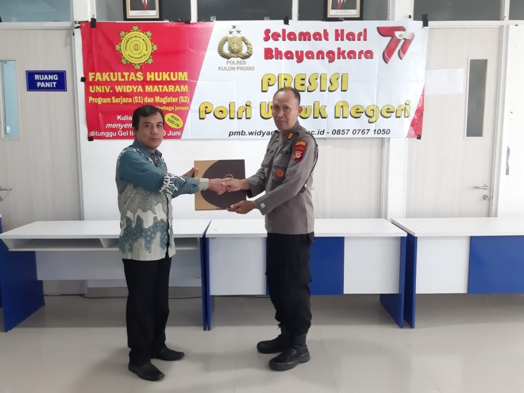 Audiensi FH UWM dengan Polres Kulonprogo